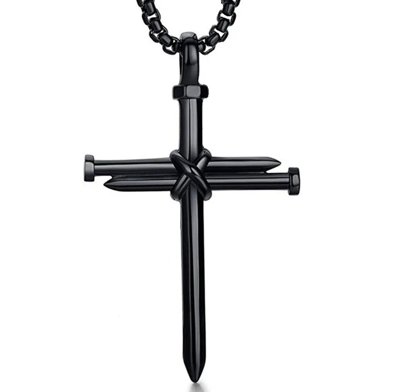 Sacred Nail Cross Pendant SILVER